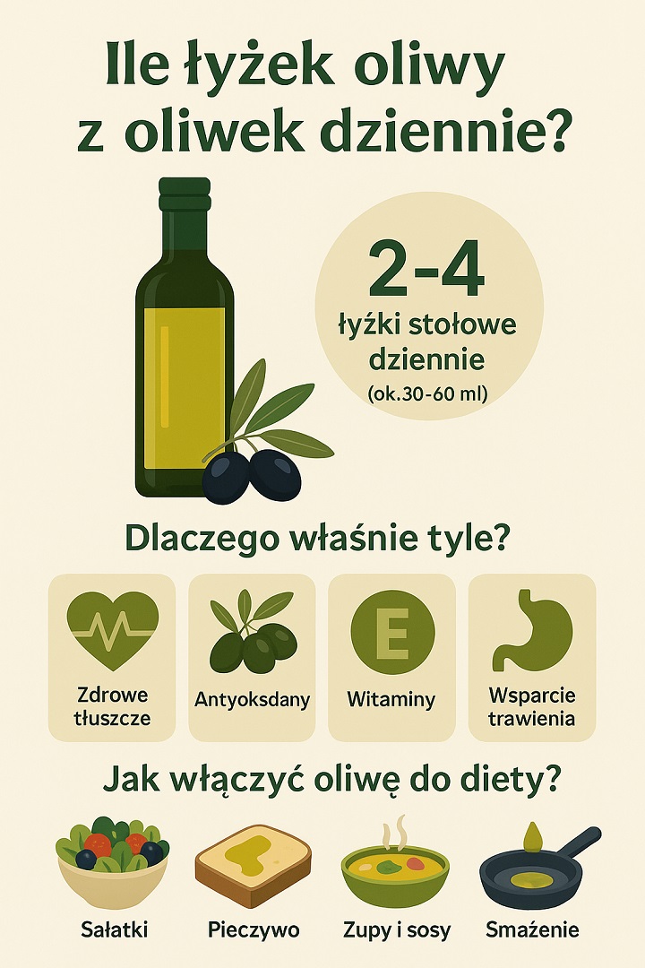 Ile łyżek oliwy z oliwek dziennie?
